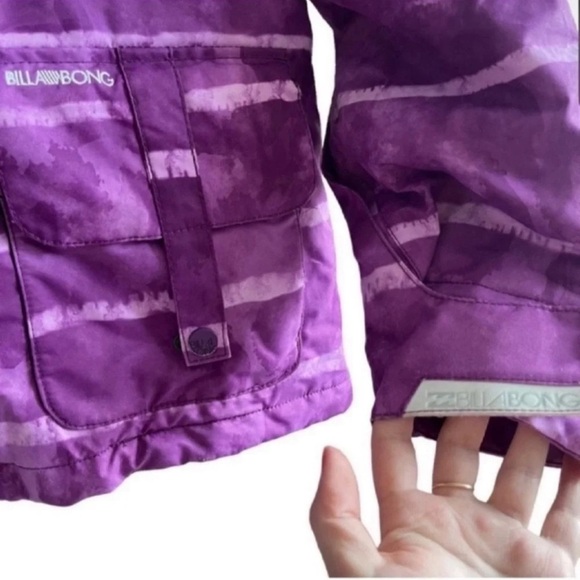 Billabong Womens Winter Jacket Purple Tie Dye Ski
Snowboard Waterproof Hooded - Picture 4 of 15